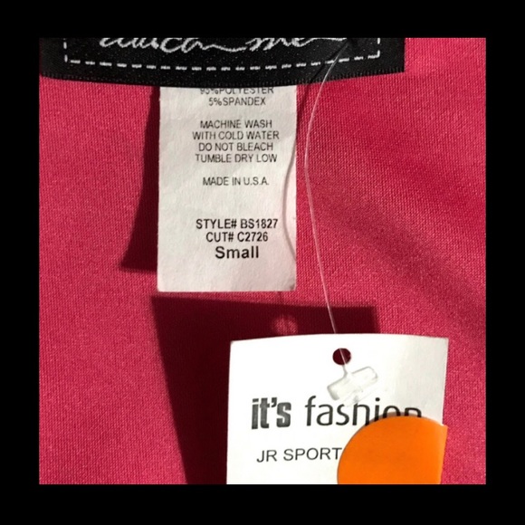 Touch me plunging neckline hot pink bodysuit - Picture 11 of 11